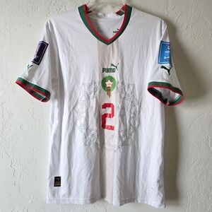 Hakimi #2 Morocco Qatar World Cup 2022/23 Jersey Puma Size Medium